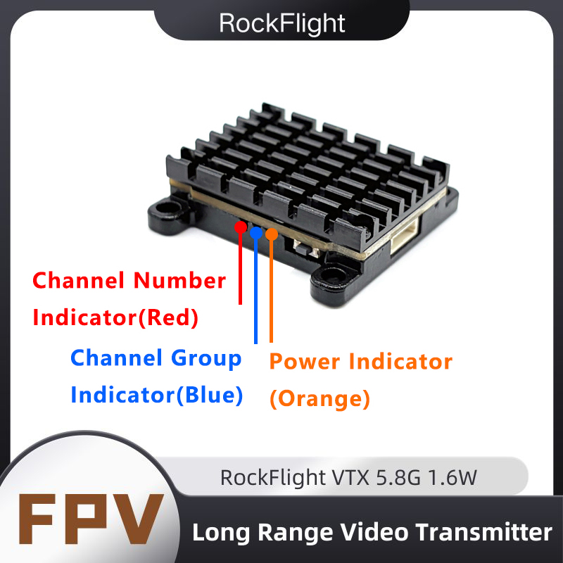 RockFlight TX663 VTX 5.8G 48CH - Drone Racing Vtx recensie en prijs