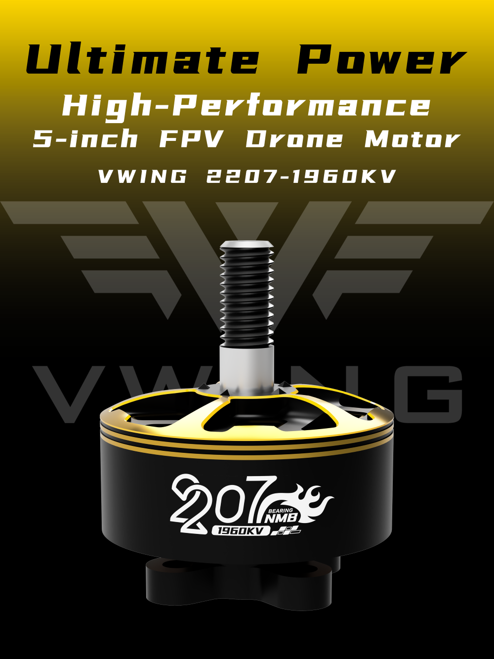 VWING 2207 1960KV Borstelloze  - Drone Racing Motor recensie en prijs